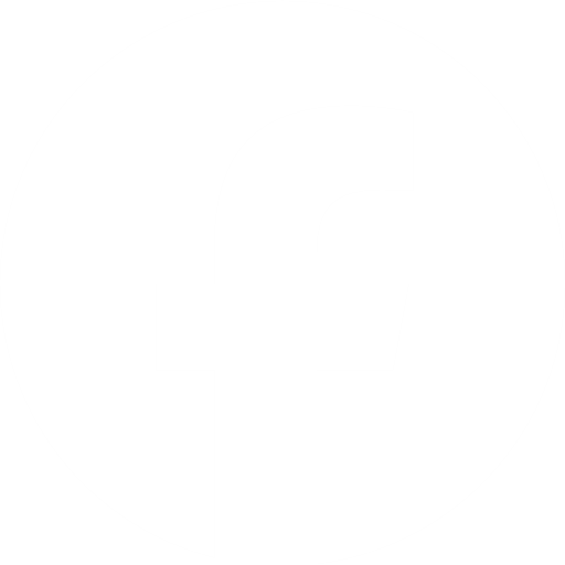 White letter "f" on a blue circular background, resembling the Facebook logo.